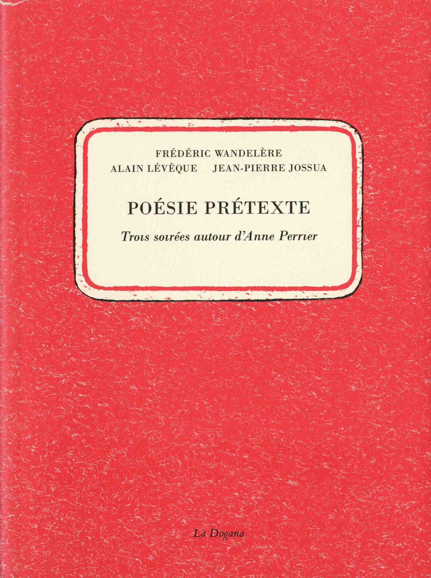 Poésie prétexte