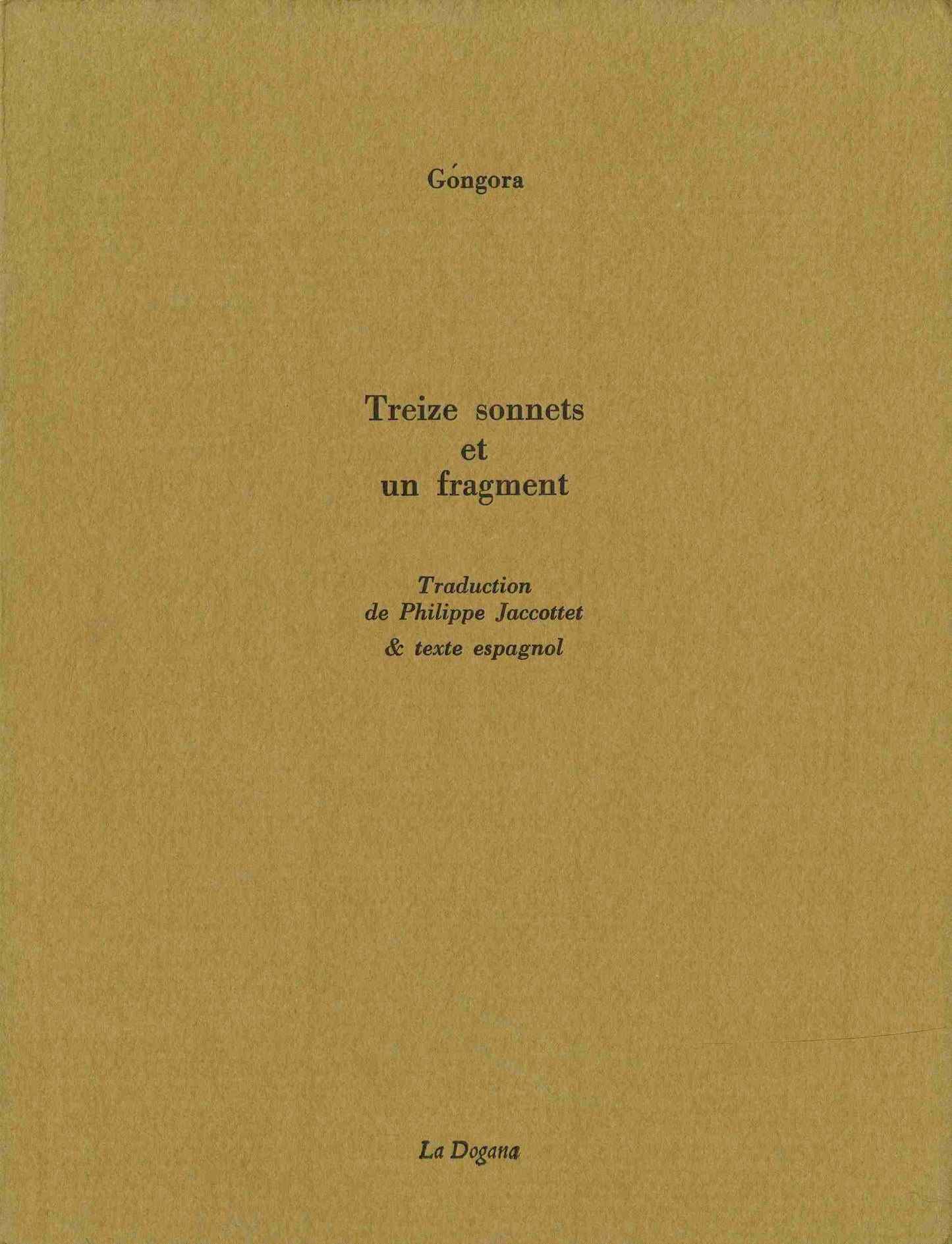 Treize sonnets et un fragment