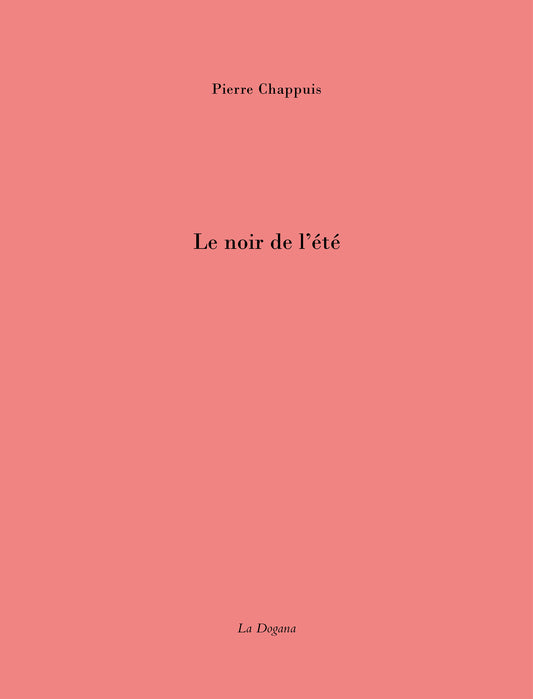 Le noir de l'été