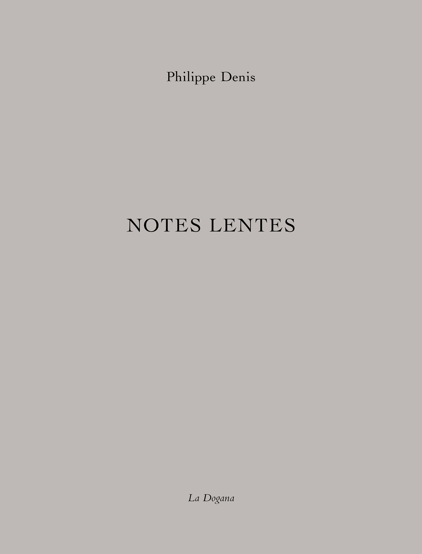 Notes lentes