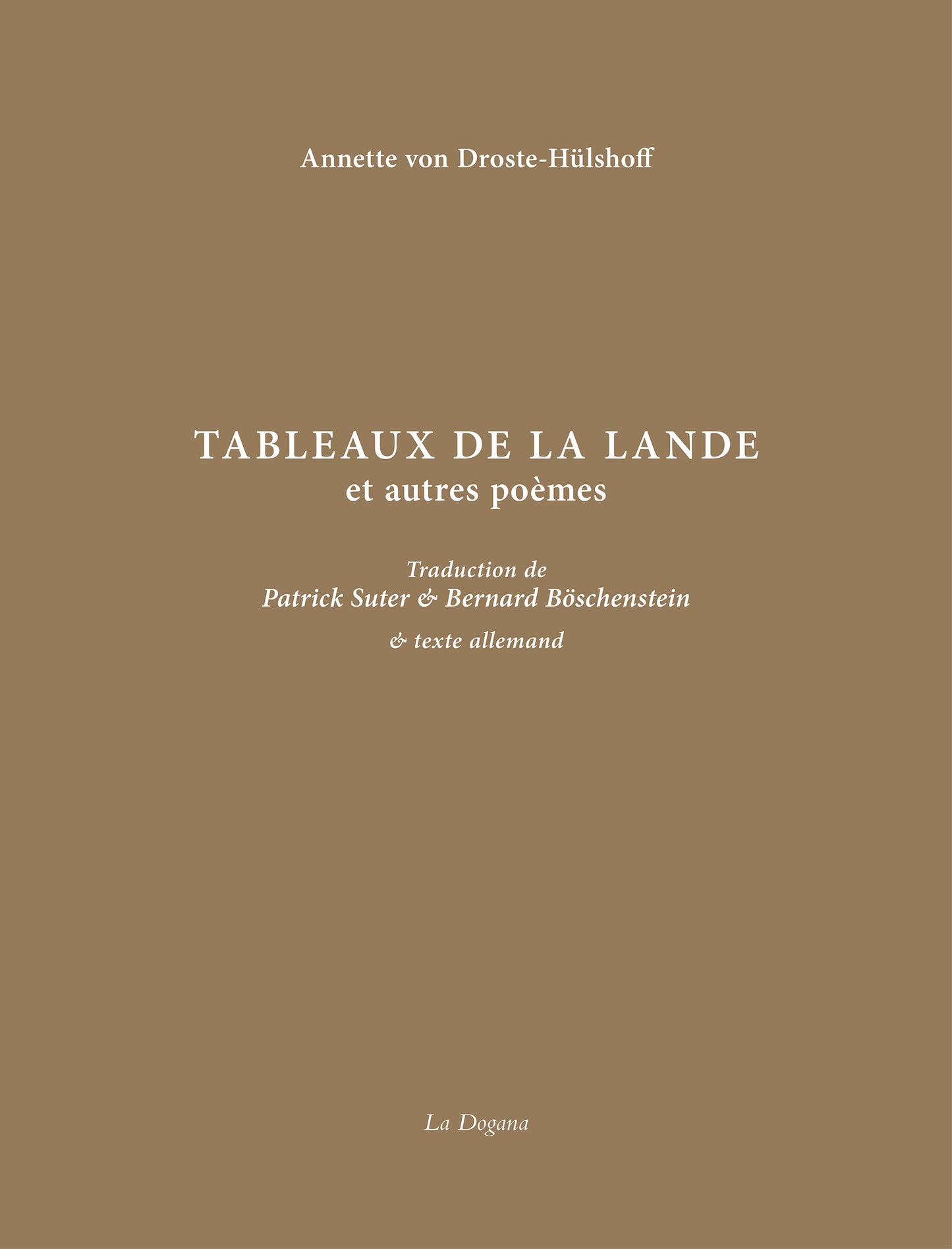 Tableaux de la lande et autres poèmes