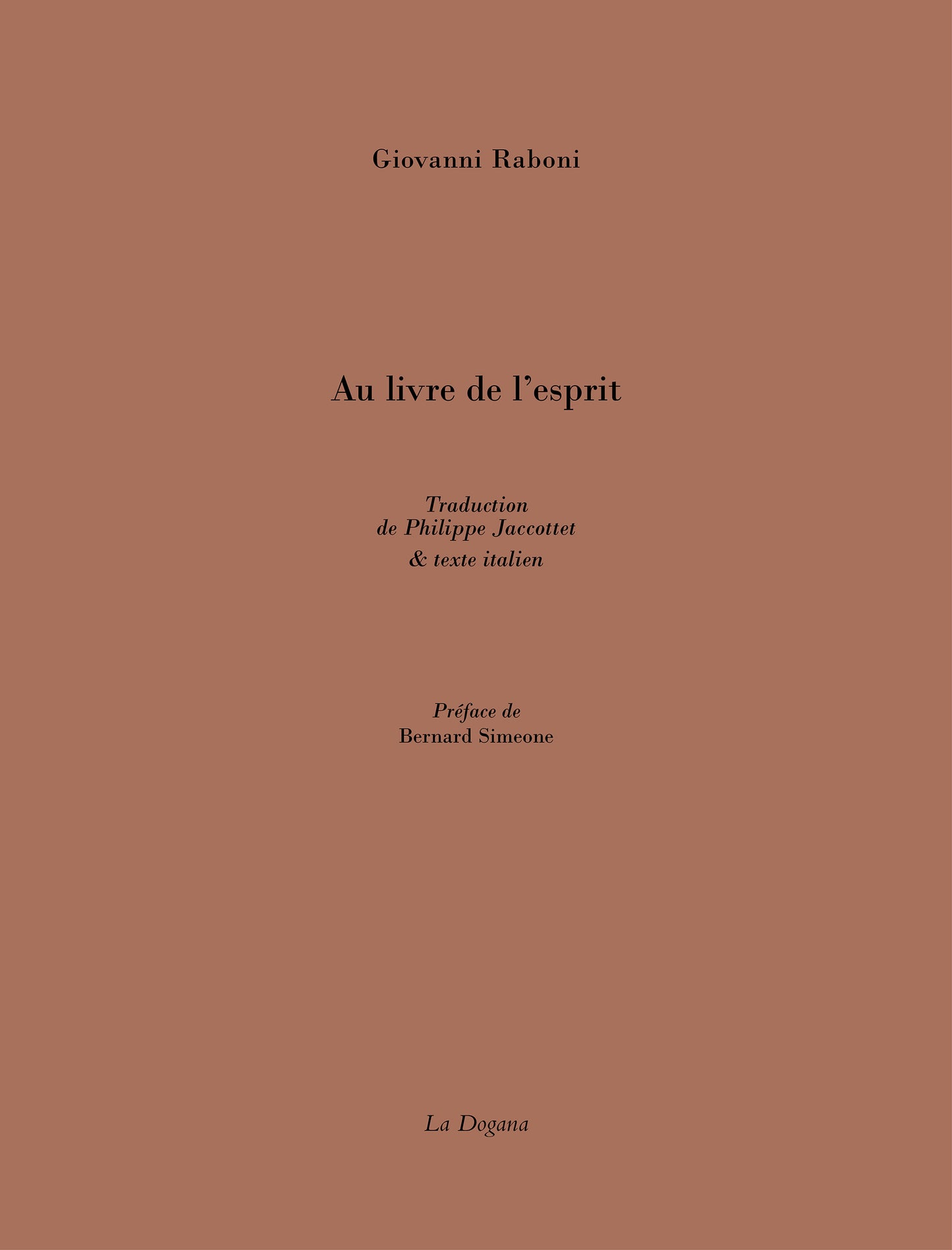Au livre de l'esprit