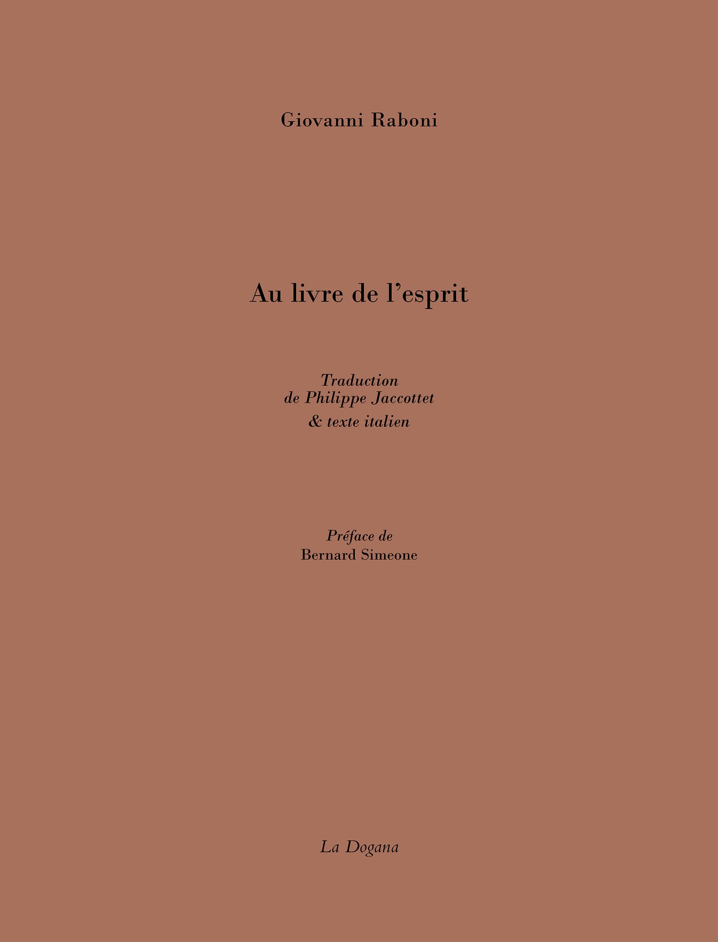 Au livre de l'esprit