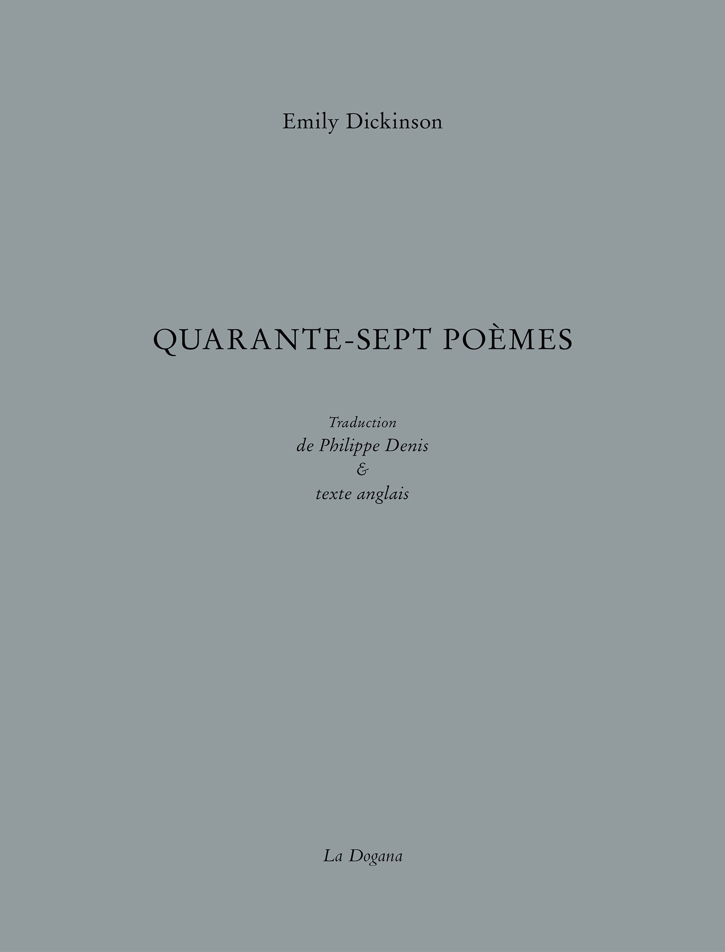 Quarante-sept poèmes